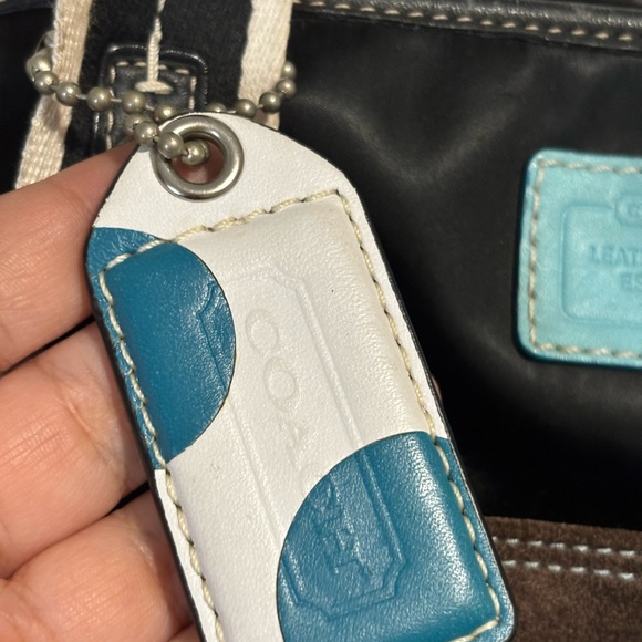 Coach Hampton Satin Black and Brown Sporty Bag - Picture 3 of 10